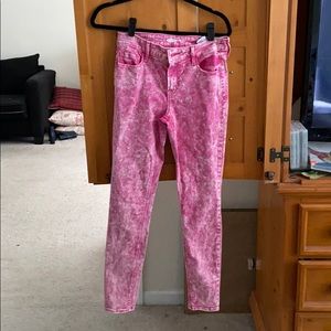 Tie dye, acid wash jeans